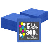 Dark Blue Beverage Napkins | 300 Count